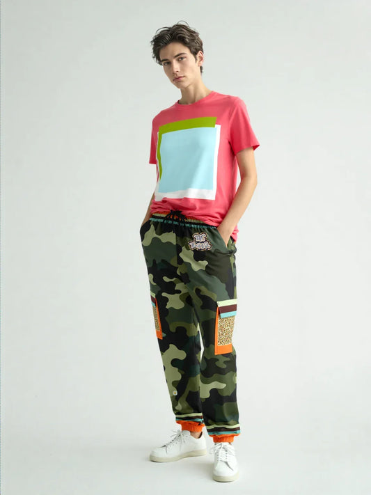 Government Issued Green Camo LUXE Eco-Poly Unisex Cargo Joggers