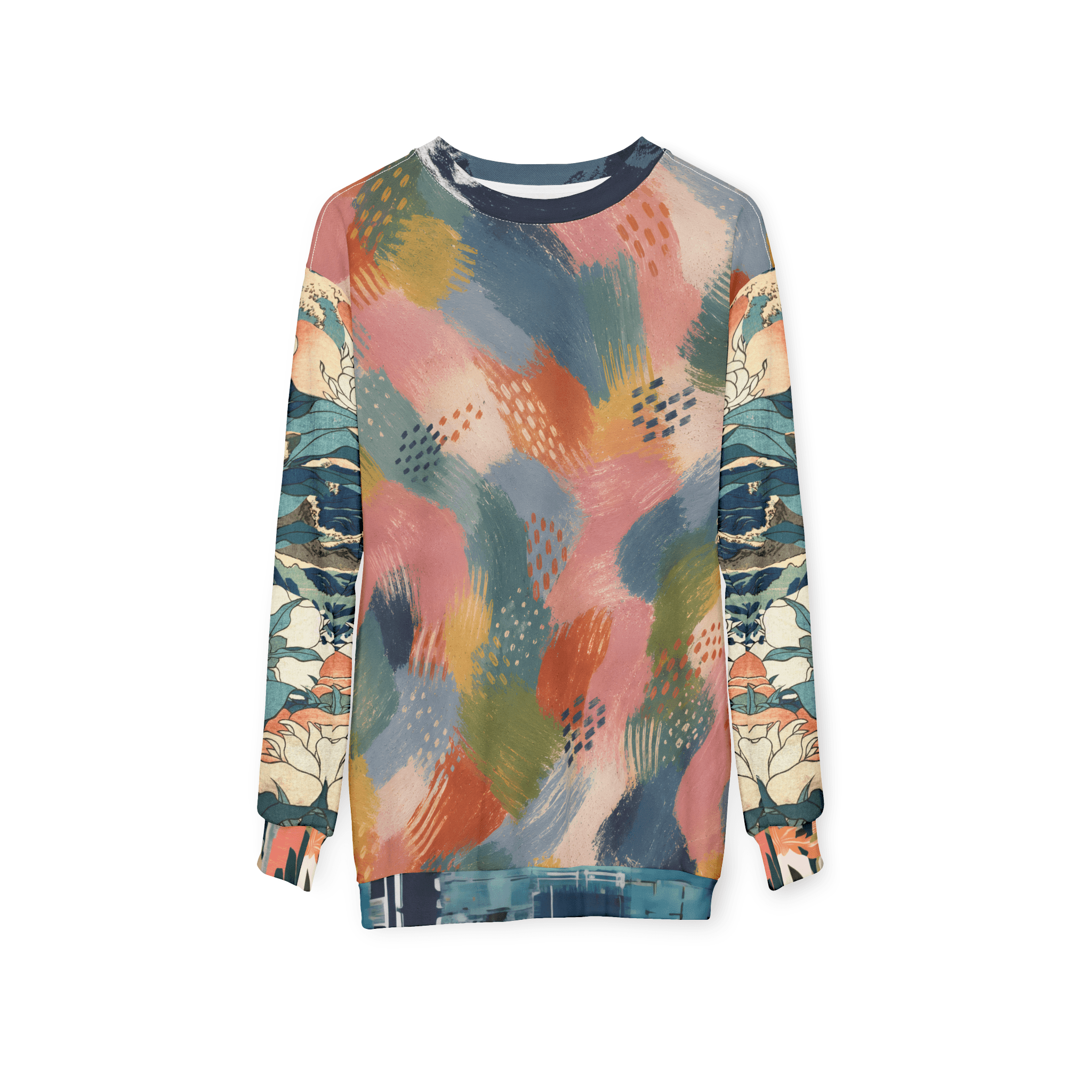 Painted Daybreak Abstract Stripe Unisex Sweatshirt (Gold Label)