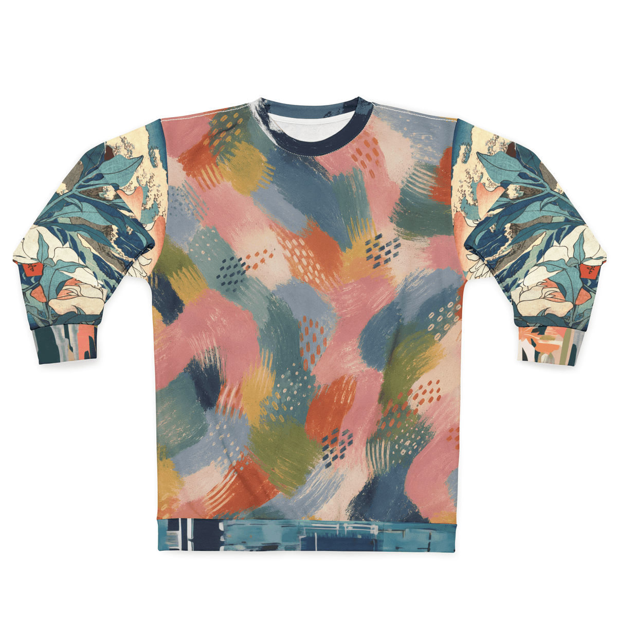 Painted Daybreak Abstract Stripe Unisex Sweatshirt (Gold Label)