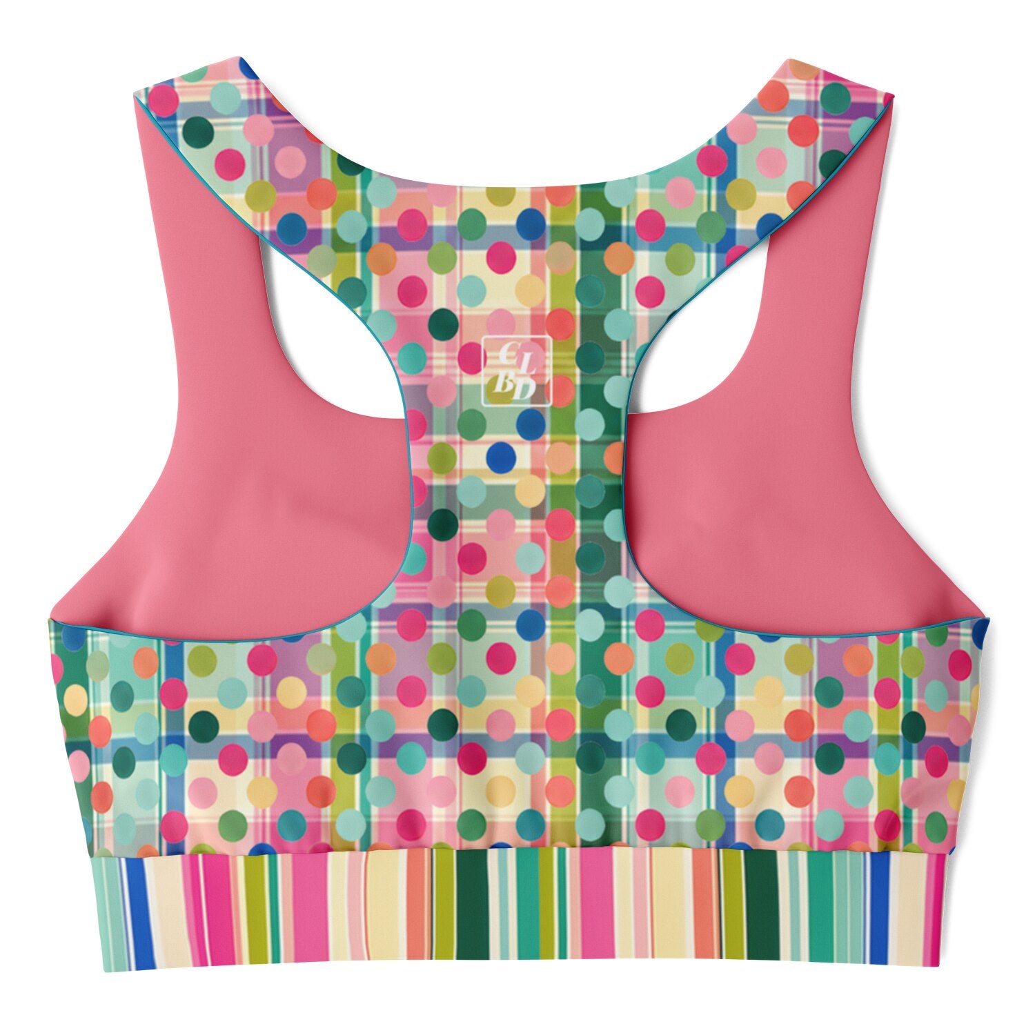 Paris in Full Bloom and Dots Padded Sports Bra