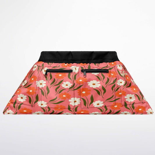 Peachy Petal Parade Floral Garden Harvest Apron Bag