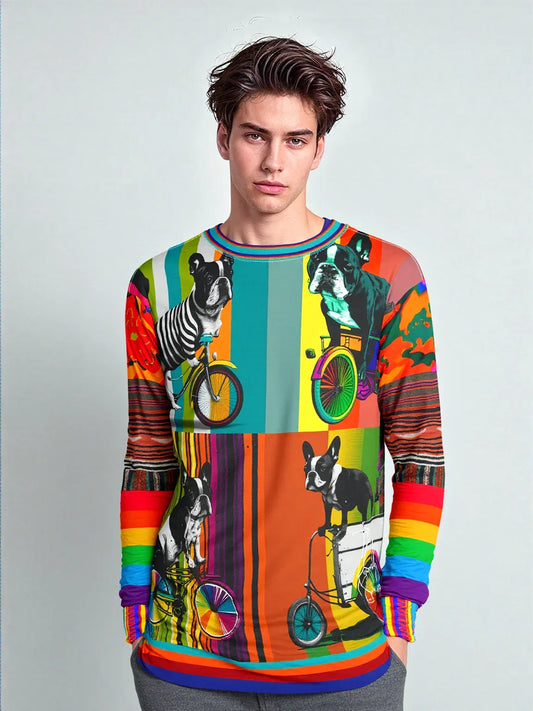 Pedal Pusher Frenchie Unisex Sweatshirt (Gold Label)