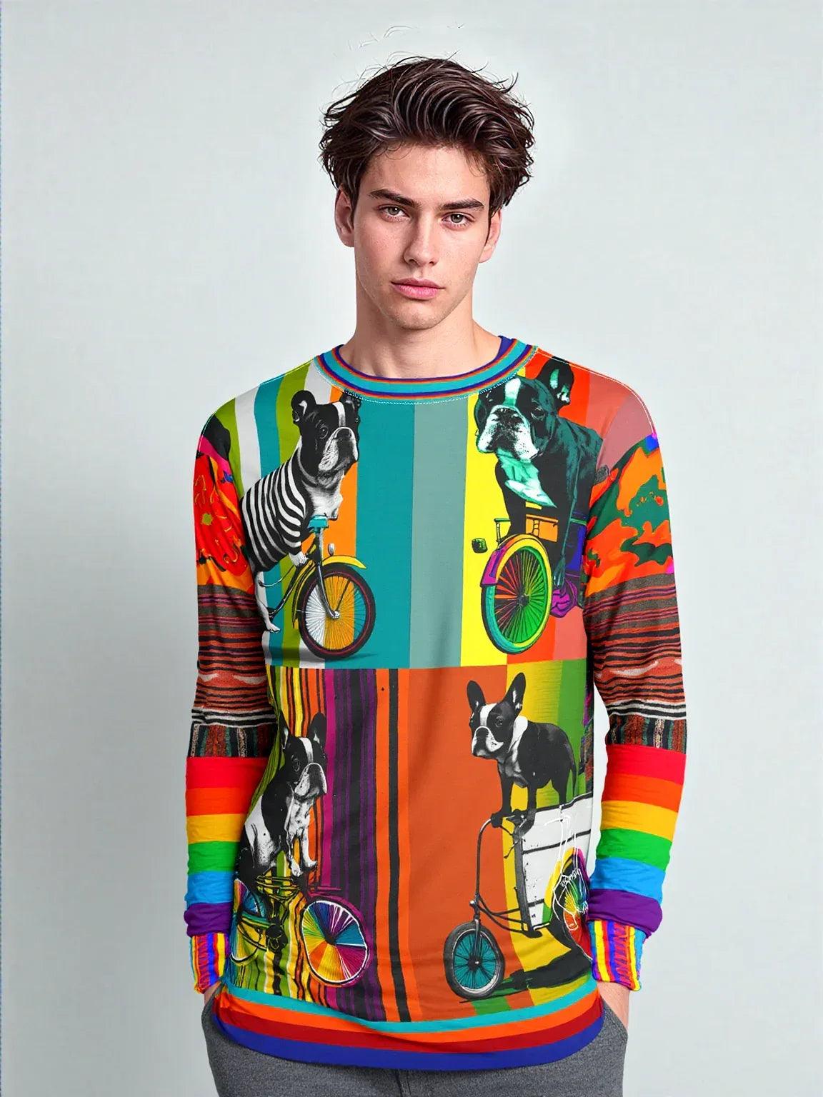 Pedal Pusher Frenchie Unisex Sweatshirt (Gold Label)