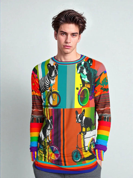 Pedal Pusher Frenchie Unisex Sweatshirt (Gold Label)