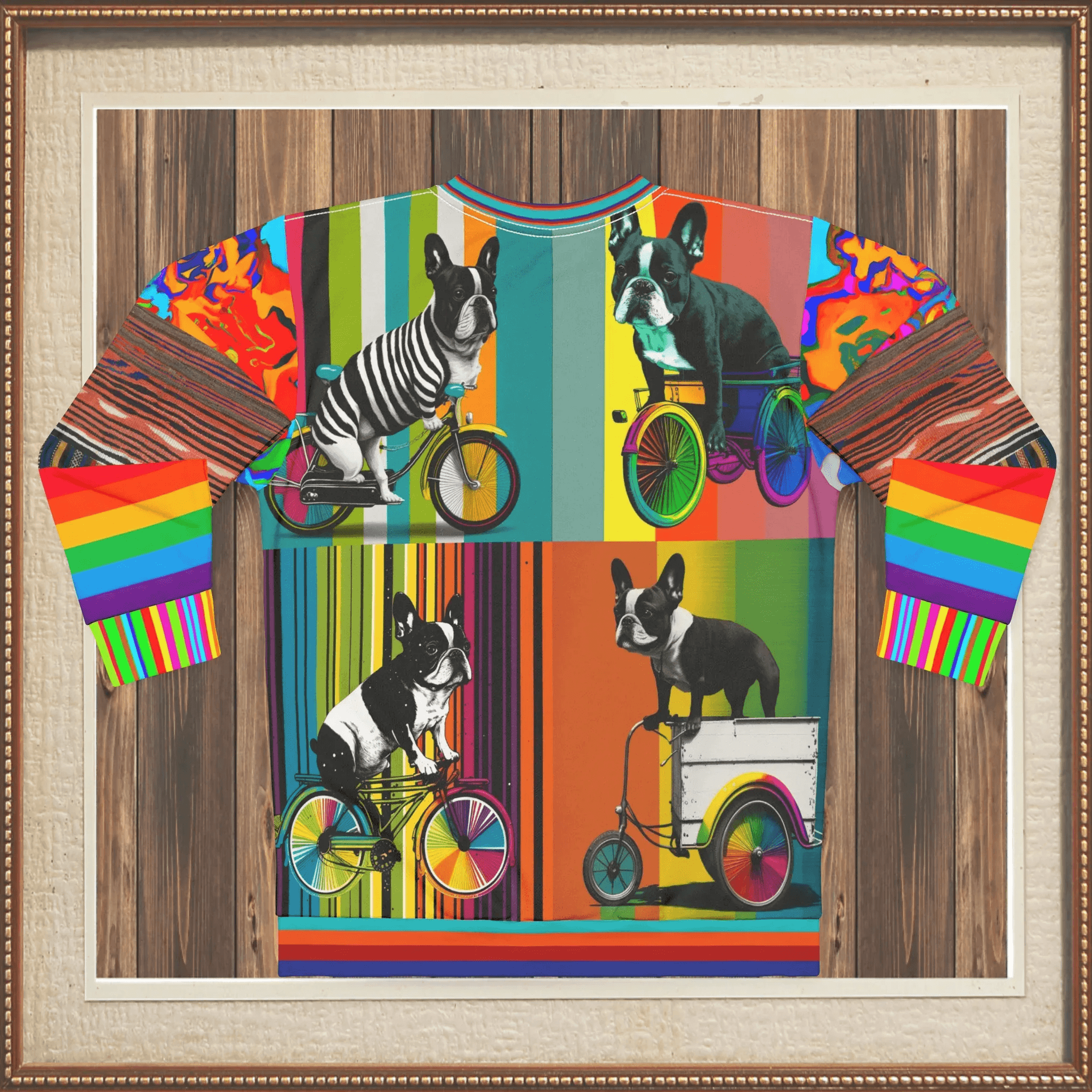 Pedal Pusher Frenchie Unisex Sweatshirt (Gold Label)