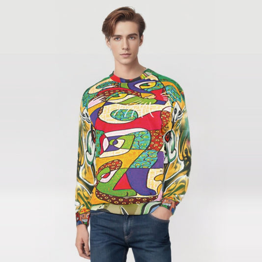 Picasso Kitty Graffiti Art Unisex Sweatshirt (Gold Label)