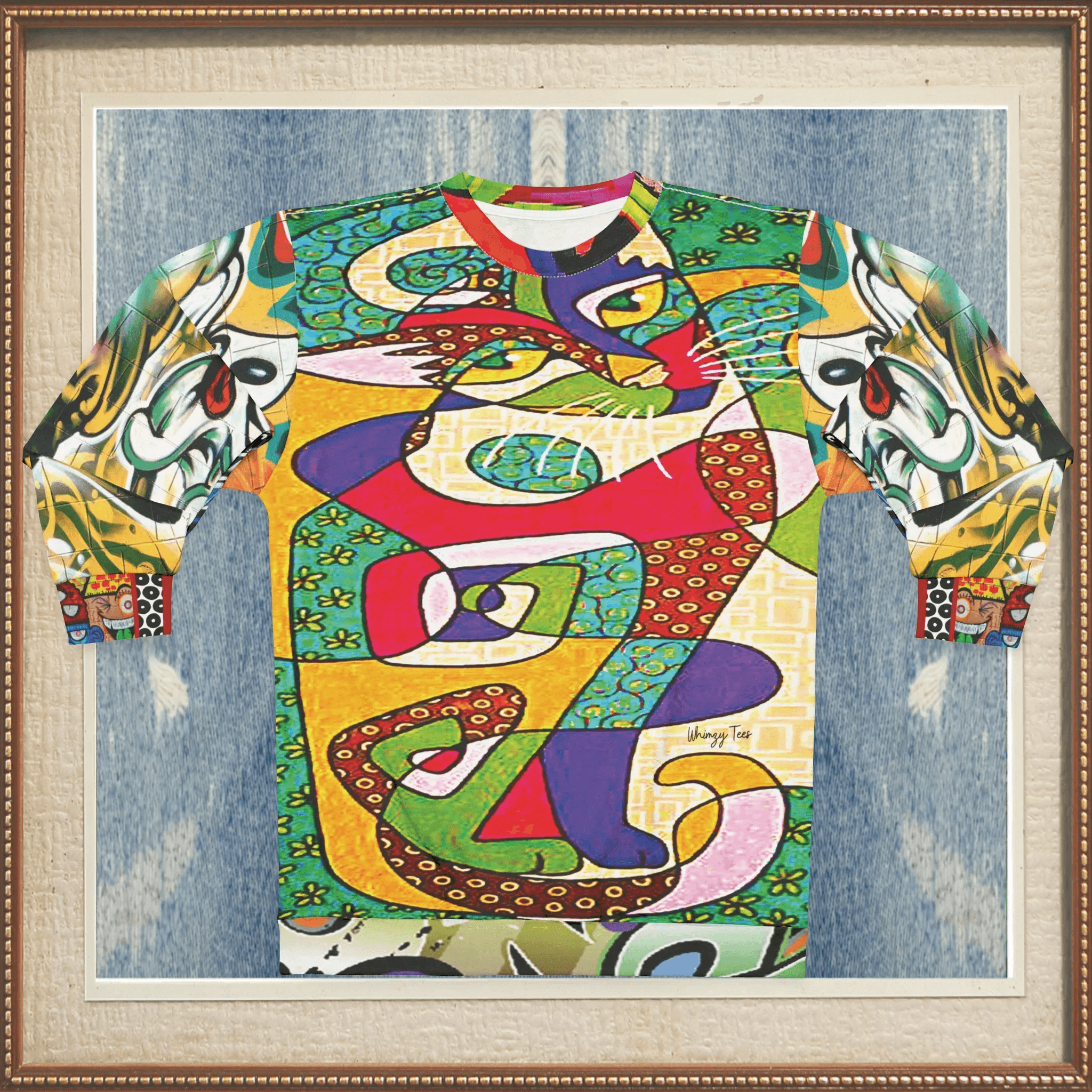 Picasso Kitty Graffiti Art Unisex Sweatshirt (Gold Label)