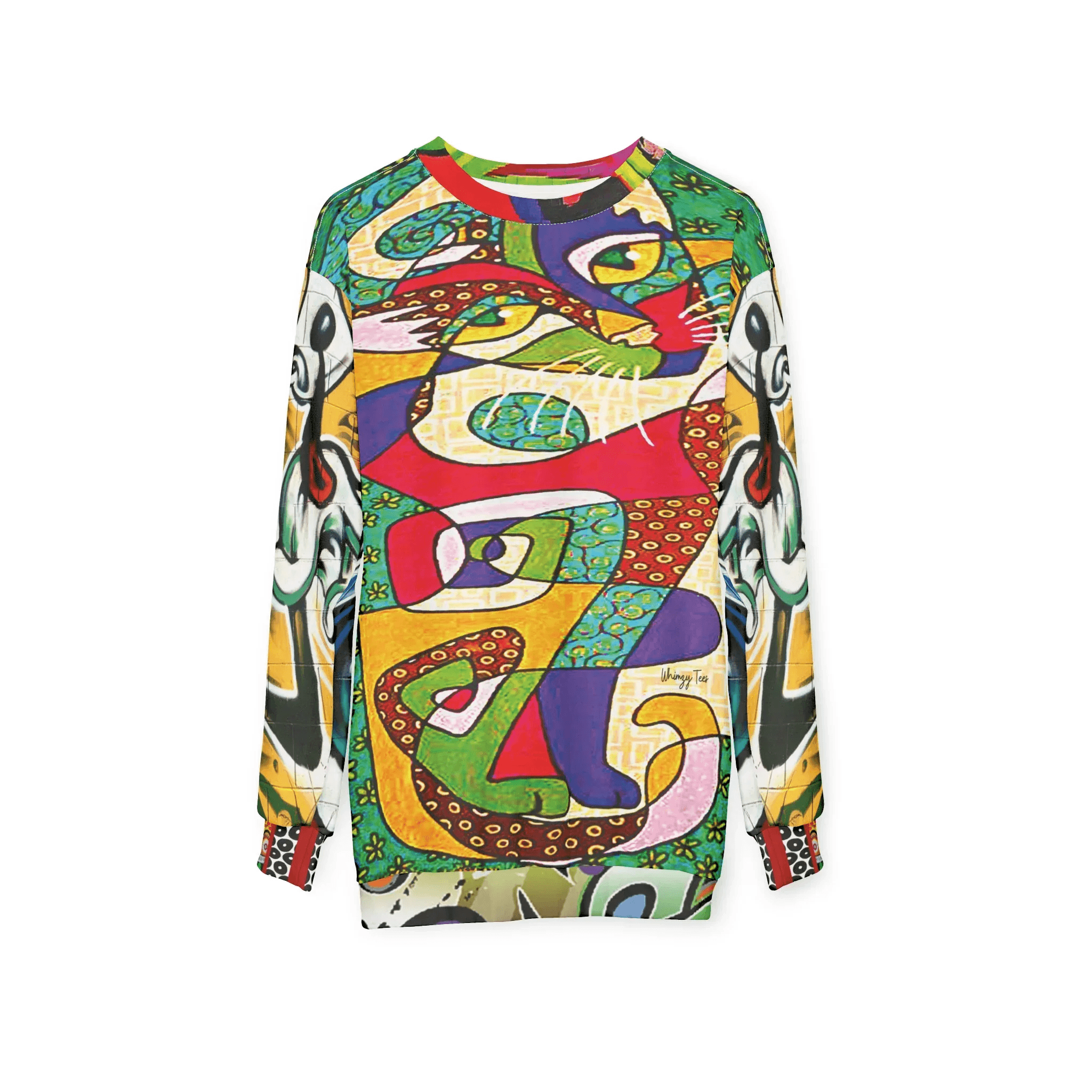 Picasso Kitty Graffiti Art Unisex Sweatshirt (Gold Label)