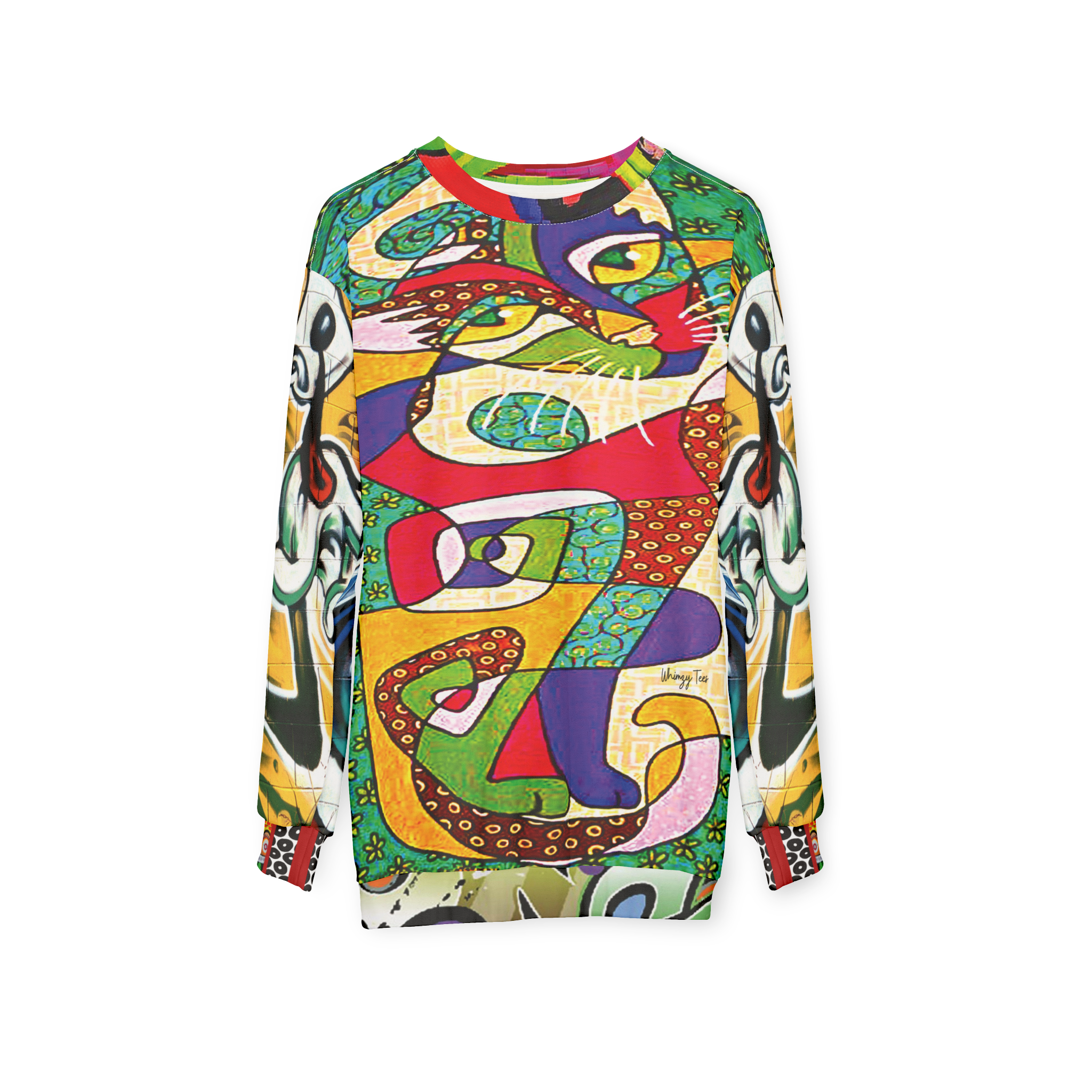 Picasso Kitty Graffiti Art Unisex Sweatshirt (Gold Label)