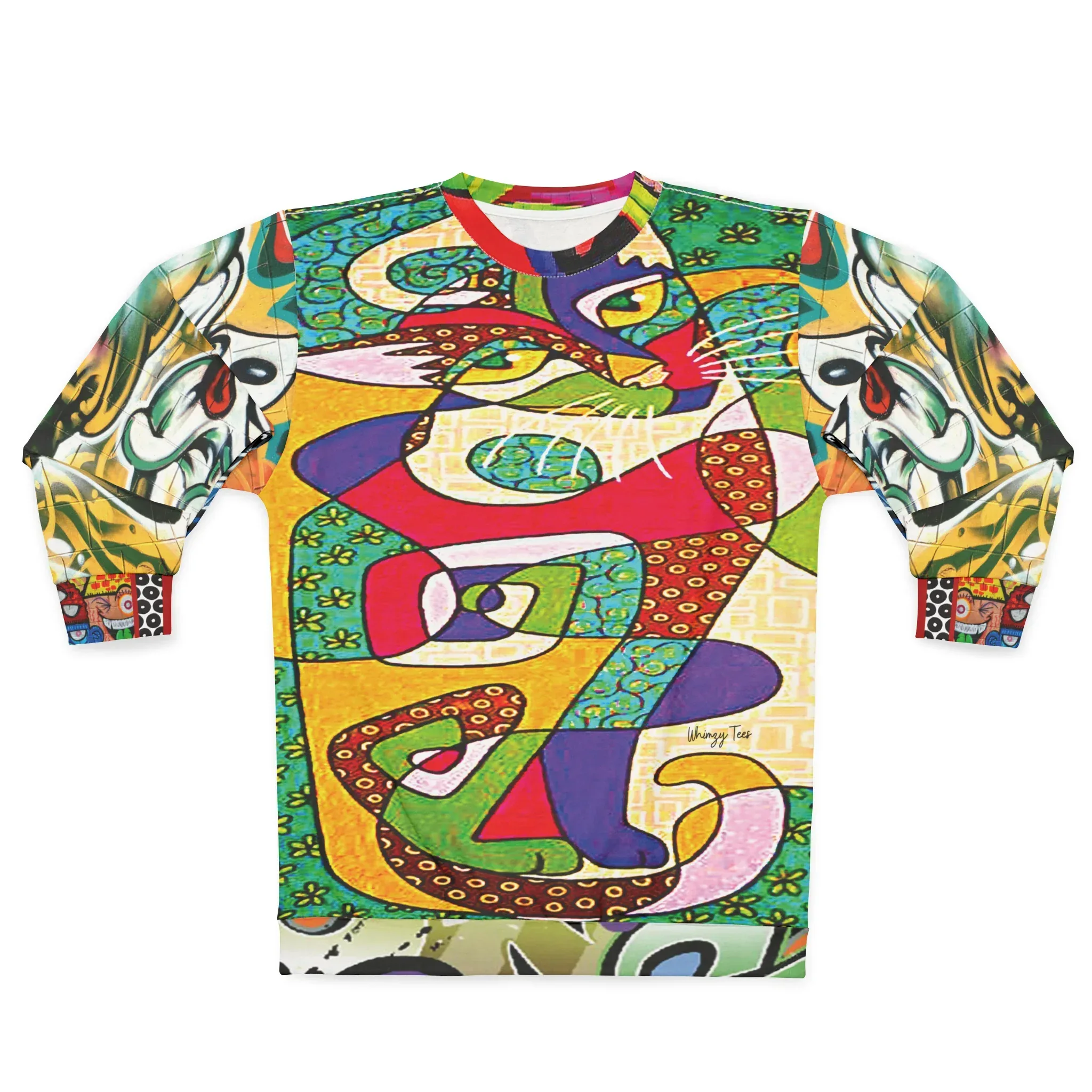 Picasso Kitty Graffiti Art Unisex Sweatshirt (Gold Label)