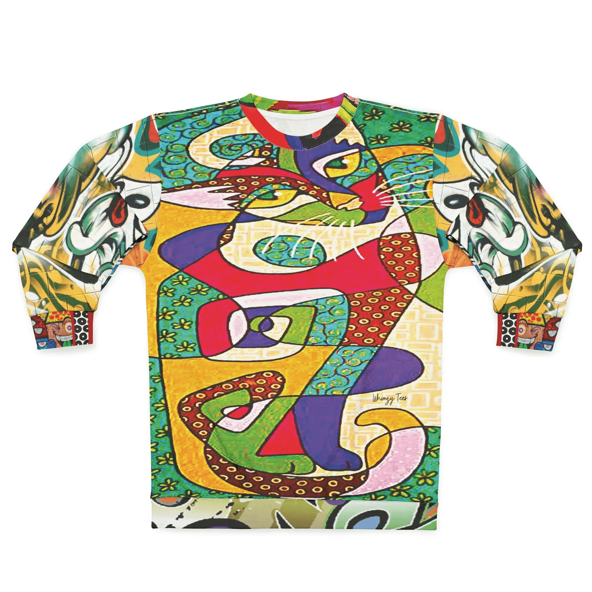 Picasso Kitty Graffiti Art Unisex Sweatshirt (Gold Label)