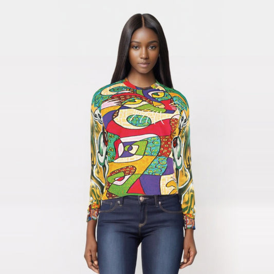 Picasso Kitty Graffiti Art Unisex Sweatshirt (Gold Label)