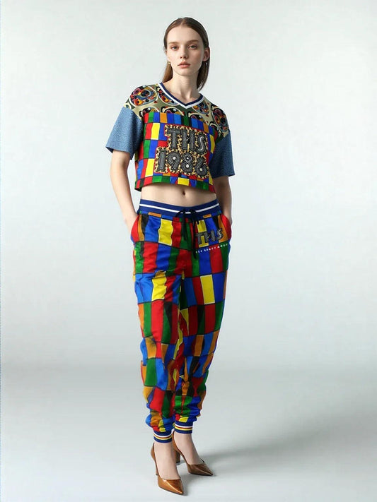 Picasso Primary Geometric Eco-Poly Unisex Joggers