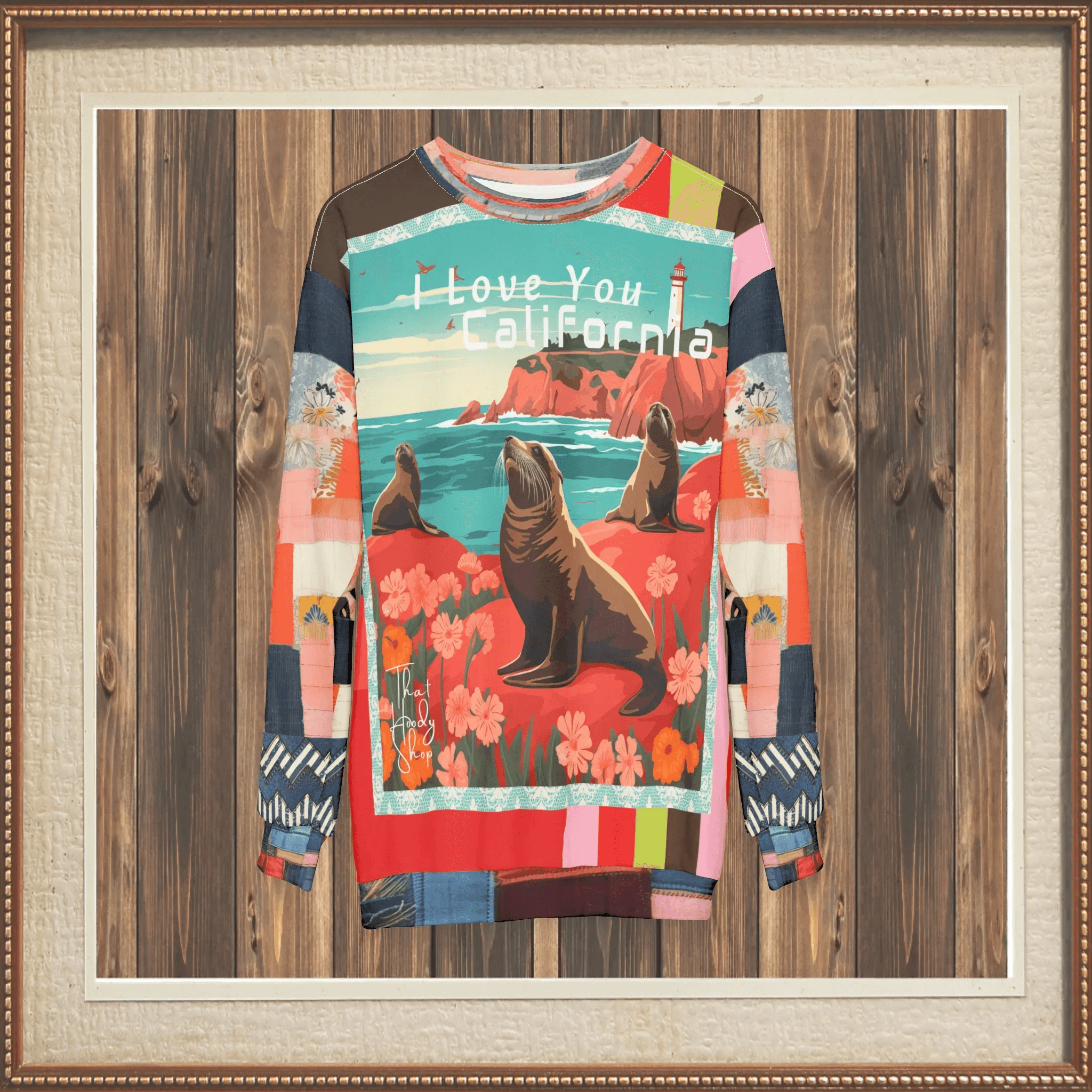 I Love You California - Pigeon Point Sea Lions Unisex Sweatshirt (Gold Label)