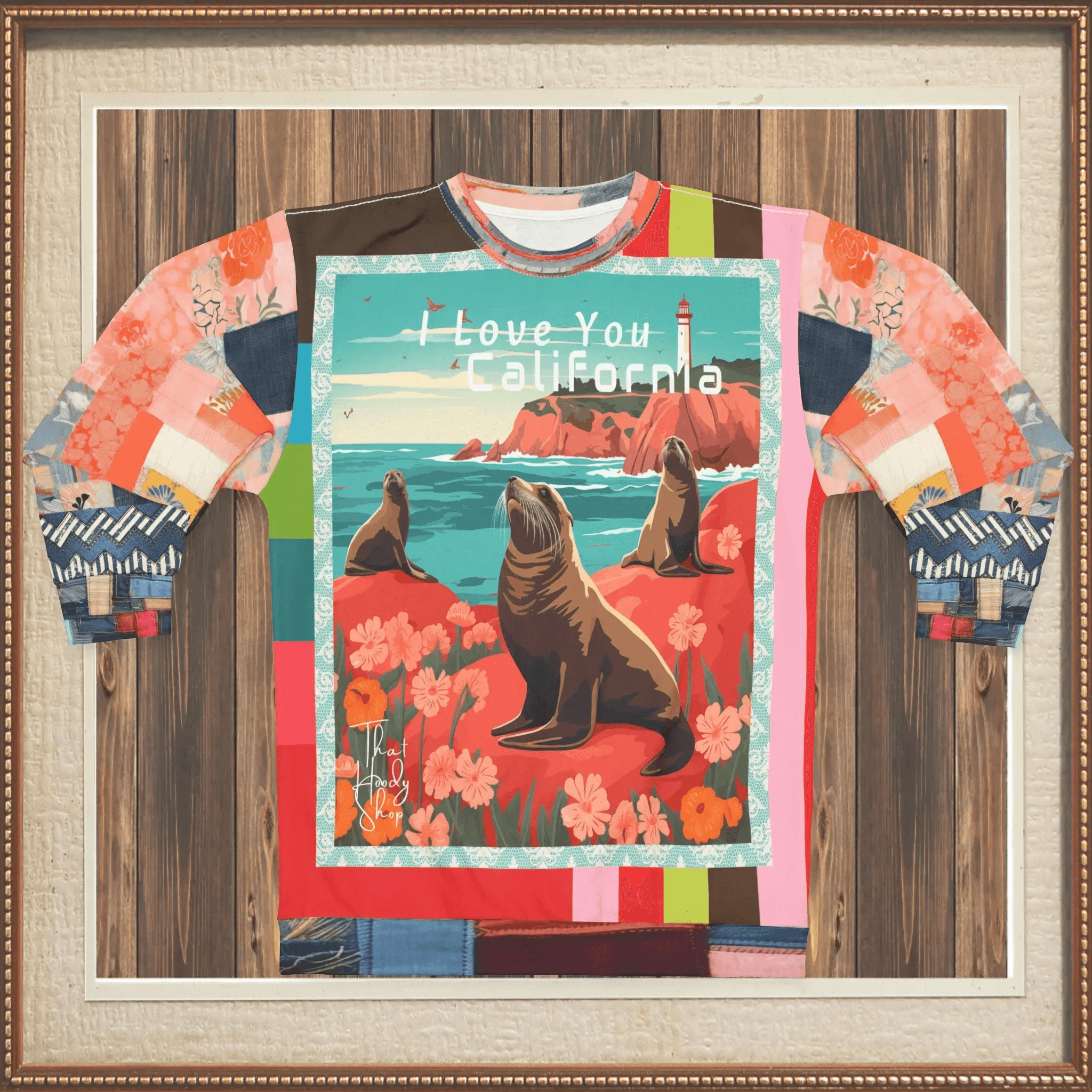 I Love You California - Pigeon Point Sea Lions Unisex Sweatshirt (Gold Label)