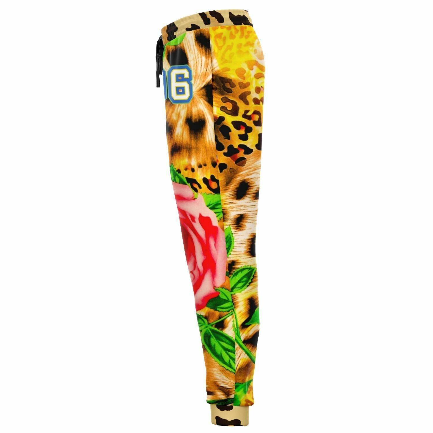 Pink Hibiscus Leopard Eco-Poly Unisex Joggers