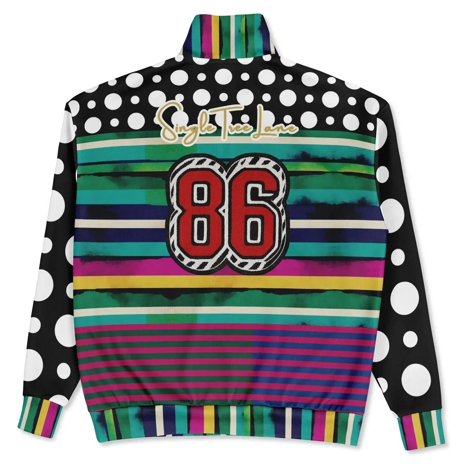 Black in the Pink Stripe Heavyweight Oversized Quarter Zip Sweatshirt