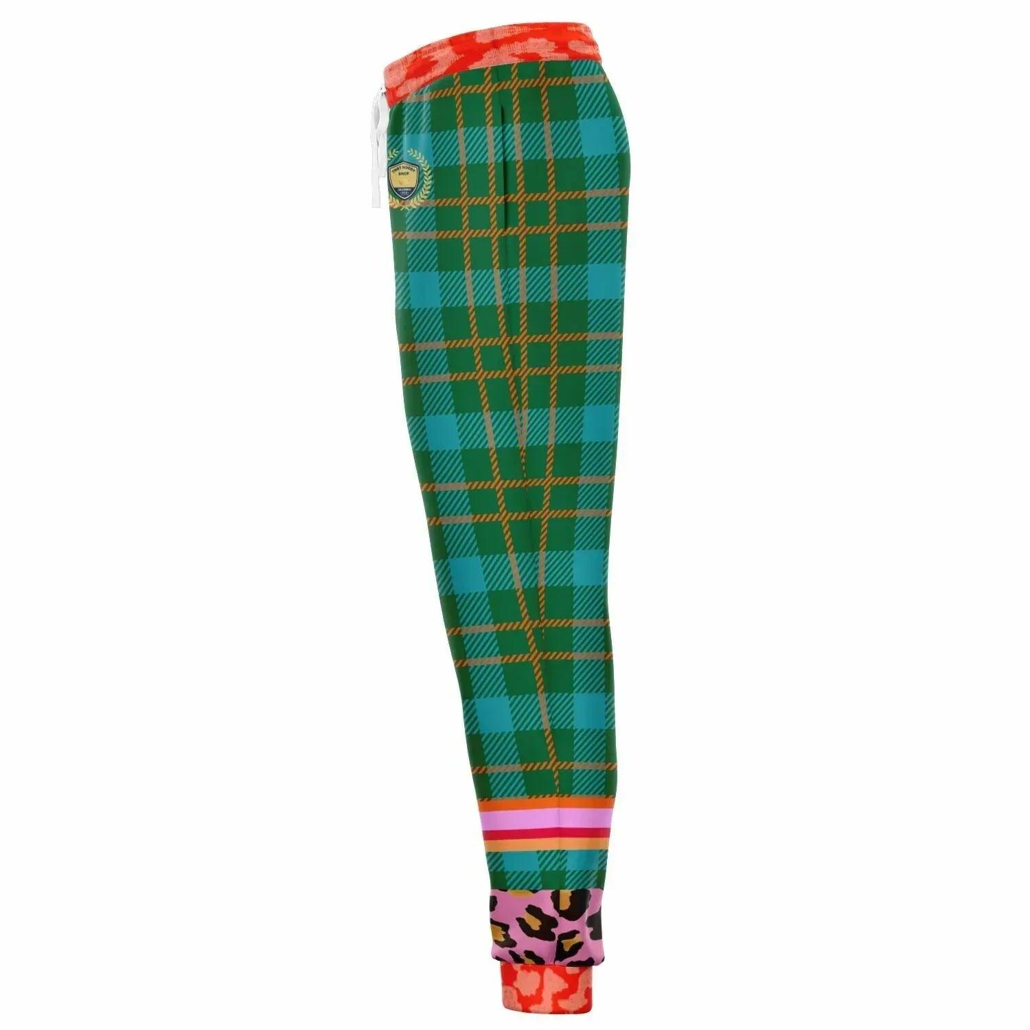 Pink Passion Haberdashery Plaid Duo Eco-Poly Joggers