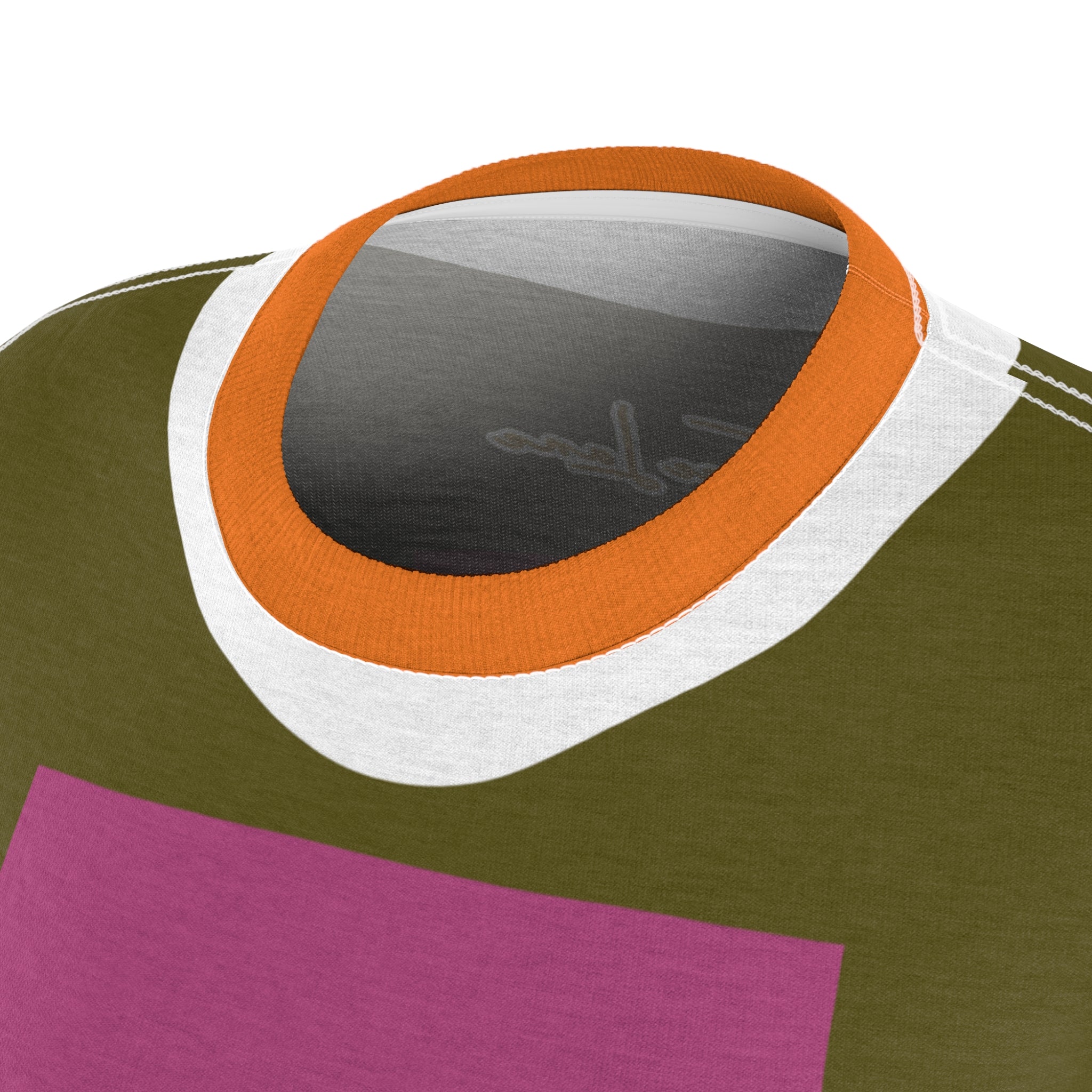 Pink Squared Geometric Print Colorful AOP Women&