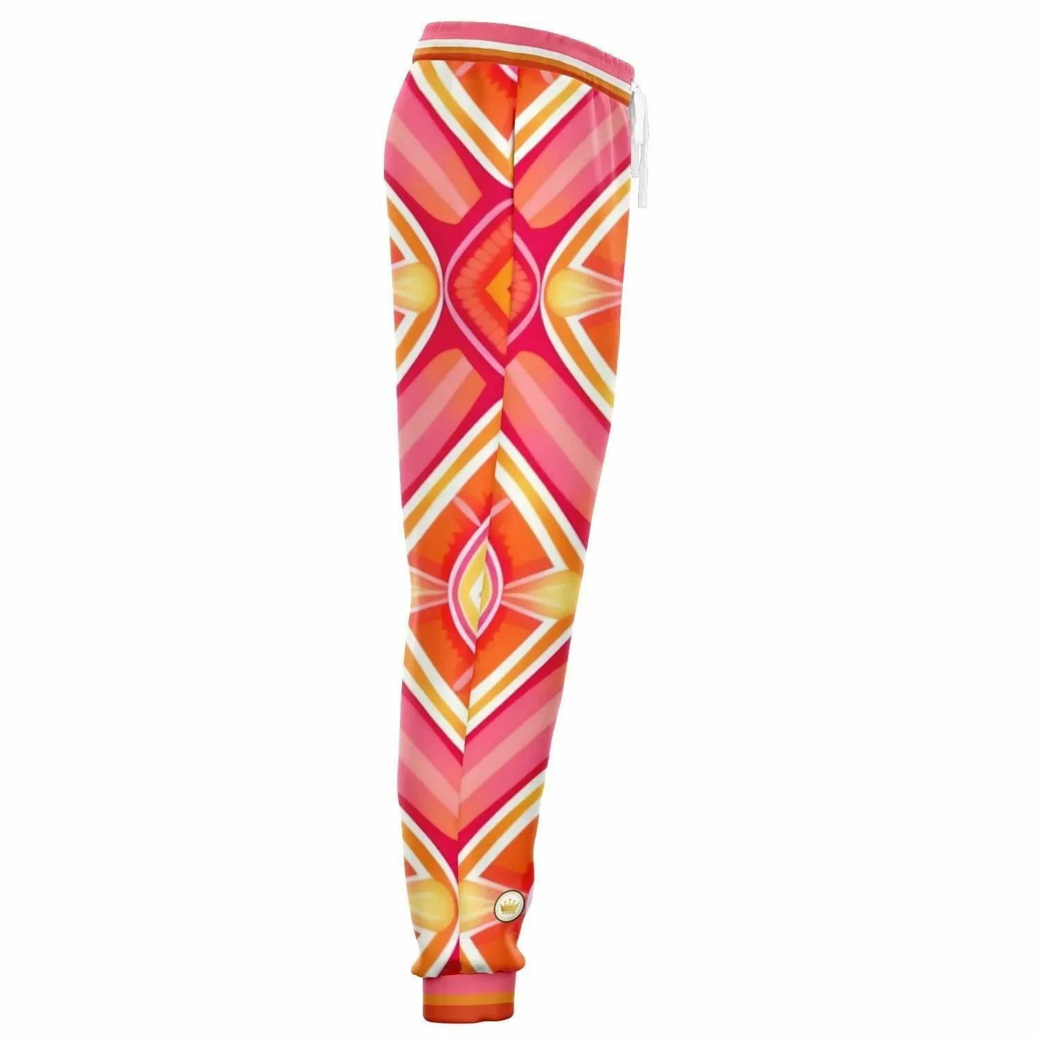 Pink Starburst Geo Eco-Poly Unisex Joggers