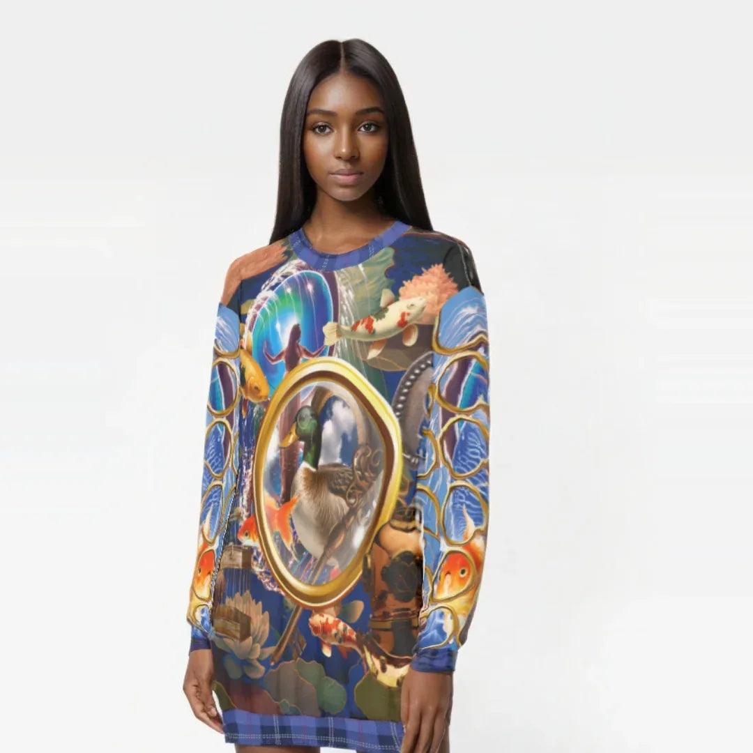 Portal to Other Worlds Art Nouveau Unisex Sweatshirt (Gold Label)