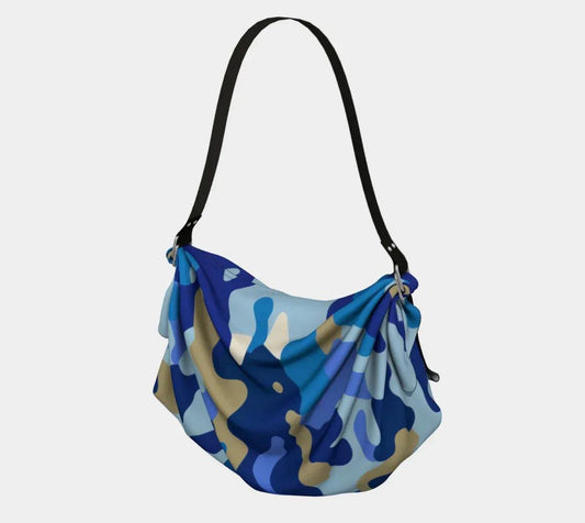 Blue Admiral Camouflage Hobo Scarf Bag