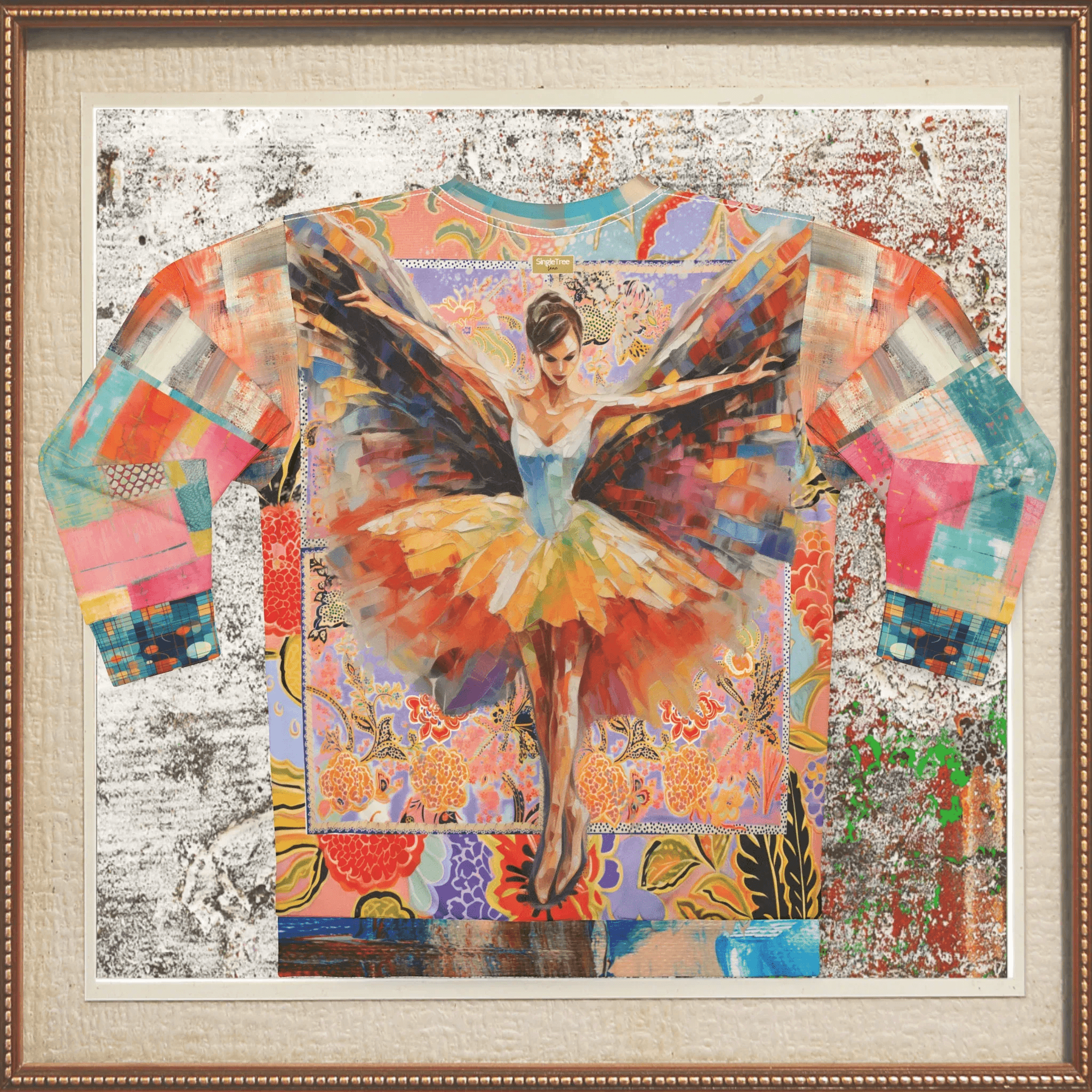 Prima Ballerina in Prism Patchwork Unisex Sweatshirt (Gold Label)
