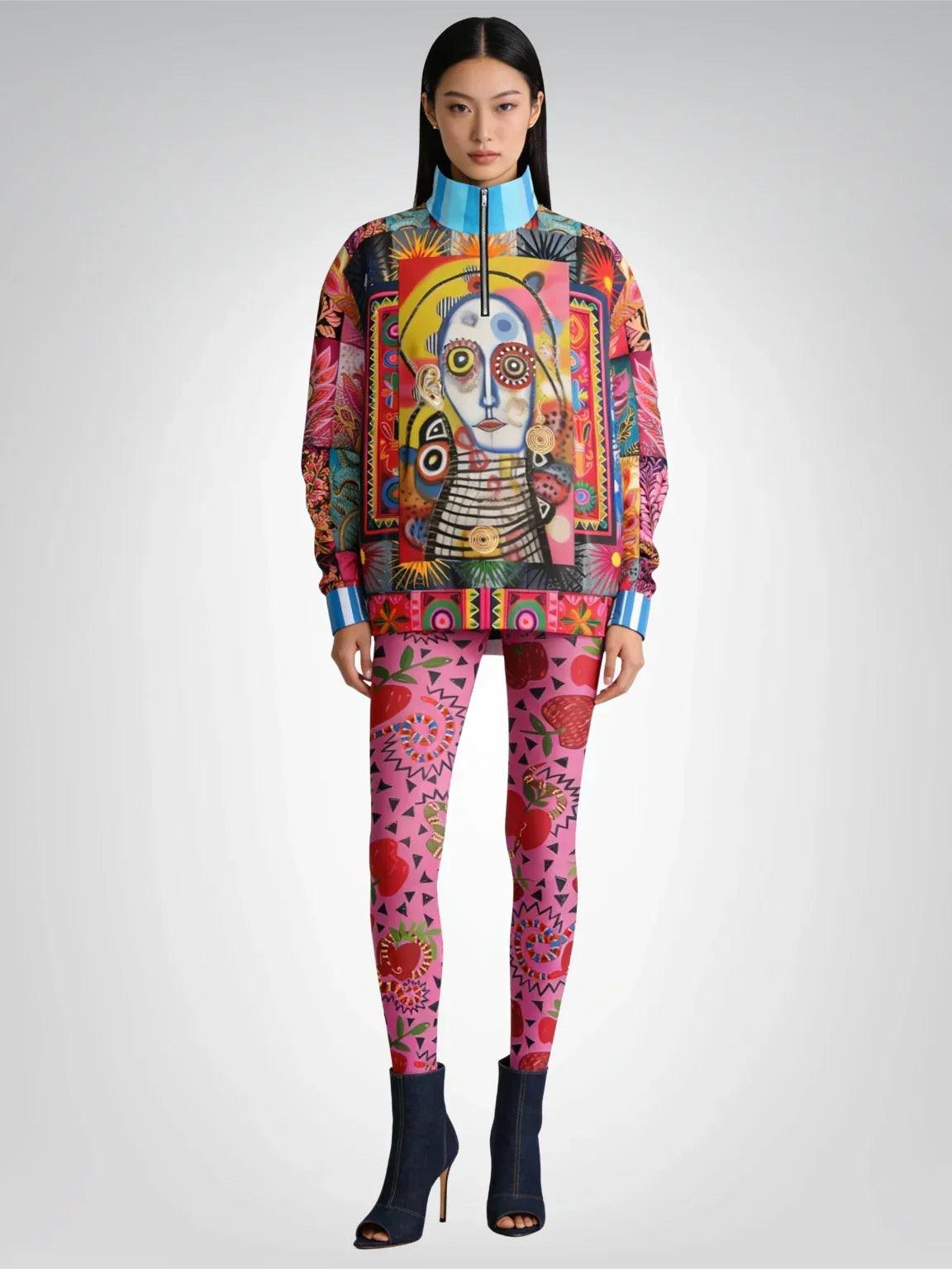 The Projection of Mary Magdalene Heavyweight Oversized Quarter Zip Sweatshirt