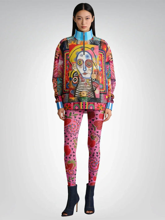 The Projection of Mary Magdalene Heavyweight Oversized Quarter Zip Sweatshirt