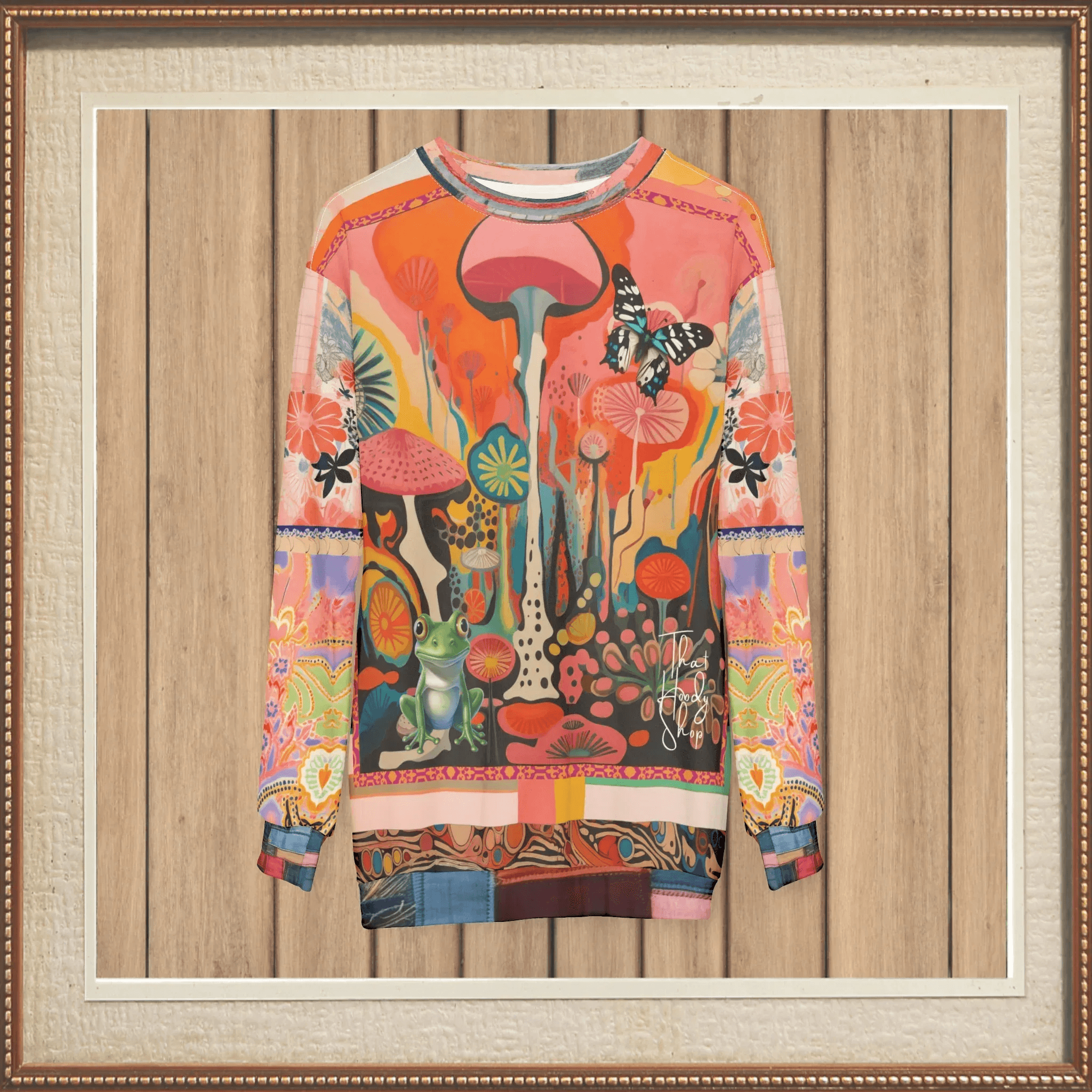 Psychedelic Dreams Abstract Art Unisex Sweatshirt (Gold Label)
