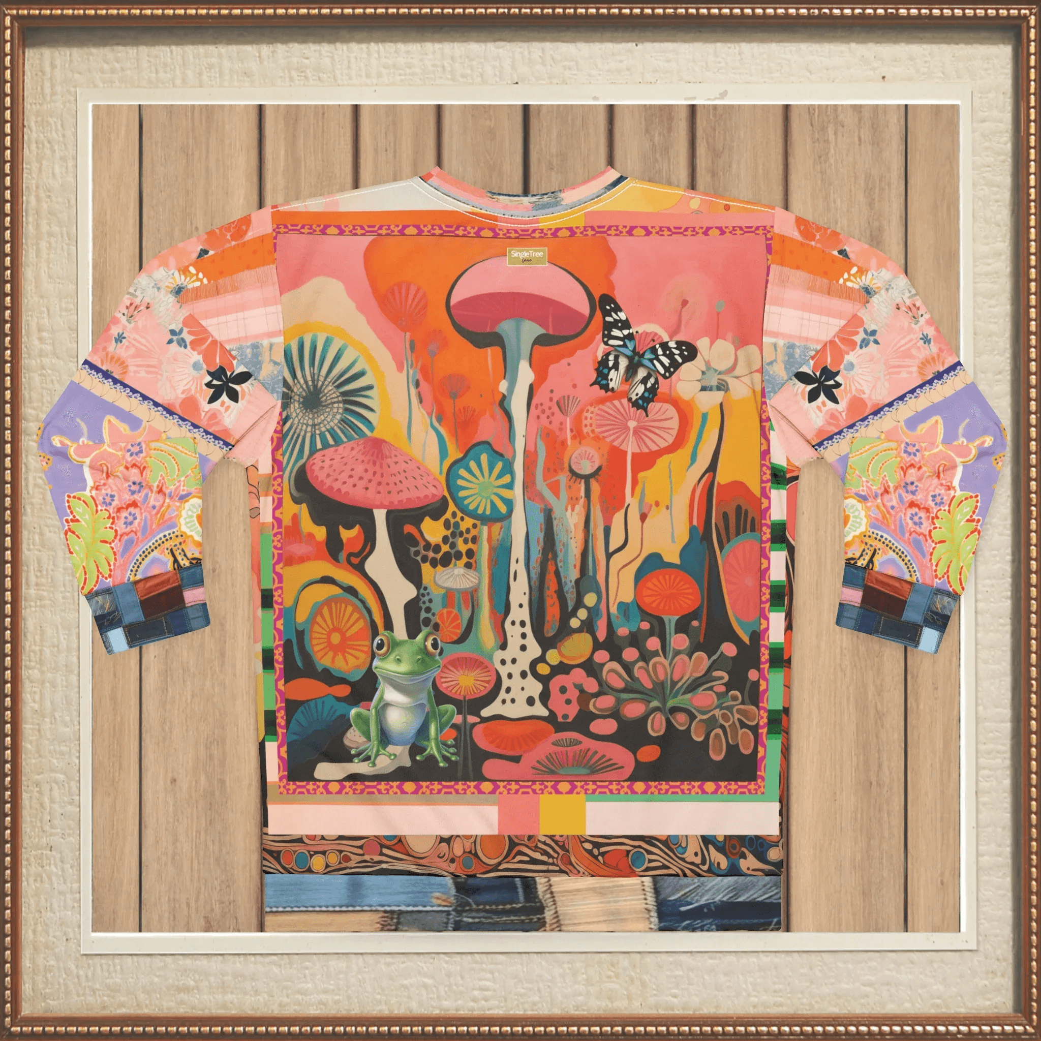 Psychedelic Dreams Abstract Art Unisex Sweatshirt (Gold Label)