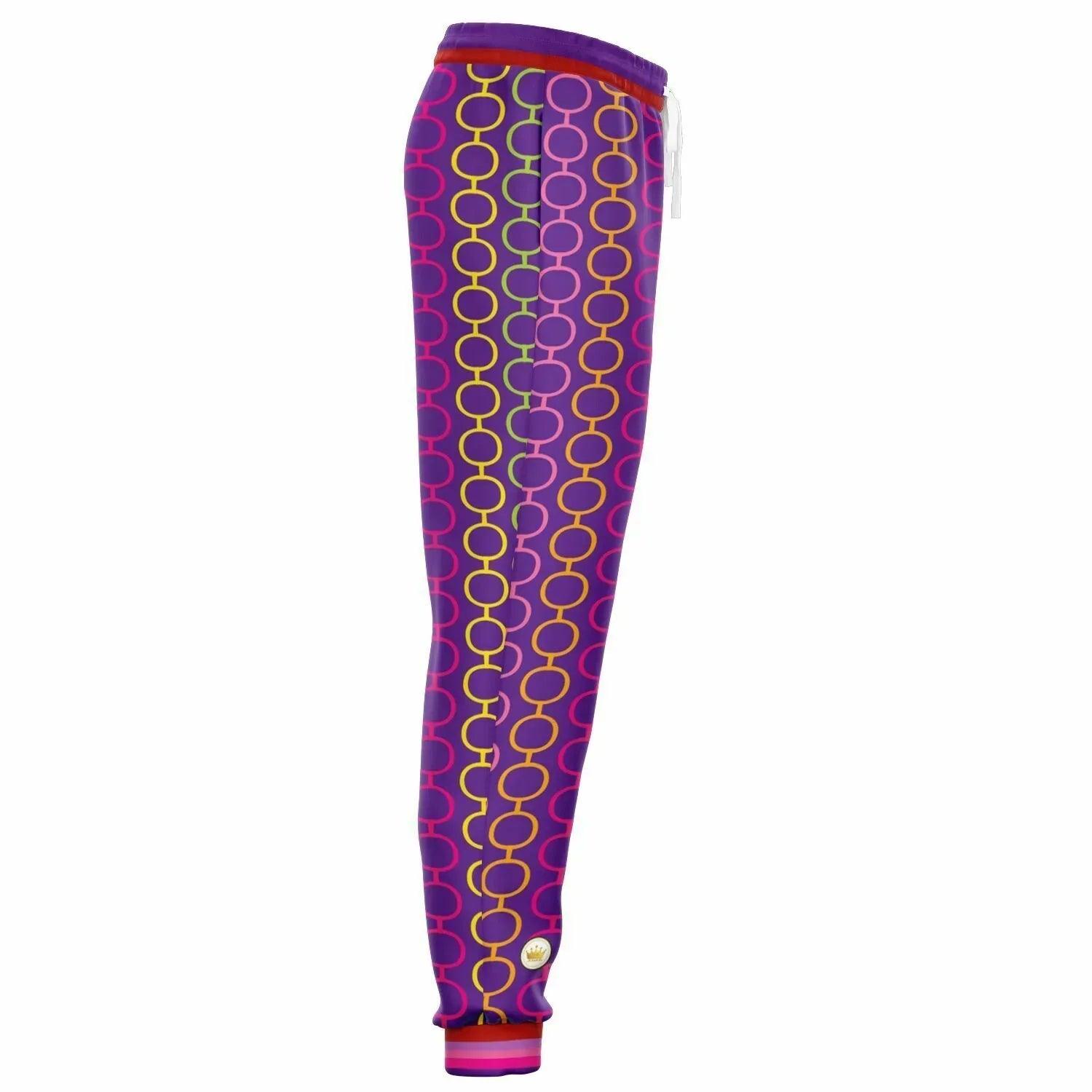 Rainbow Hippie Links Eco-Poly Unisex Joggers