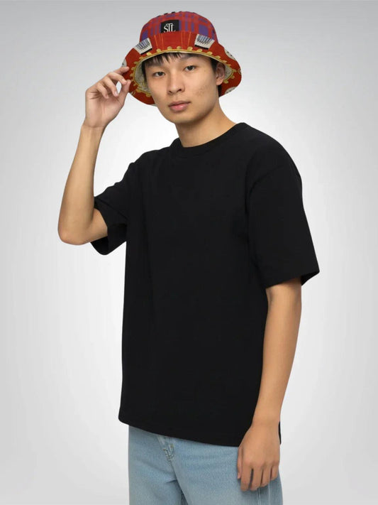 Red Oval in Gold Plate Reversible - Kandinsky - Bucket Hat