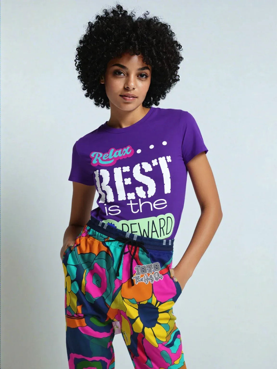 Hippie Daisy Floral Eco-Poly Unisex Joggers