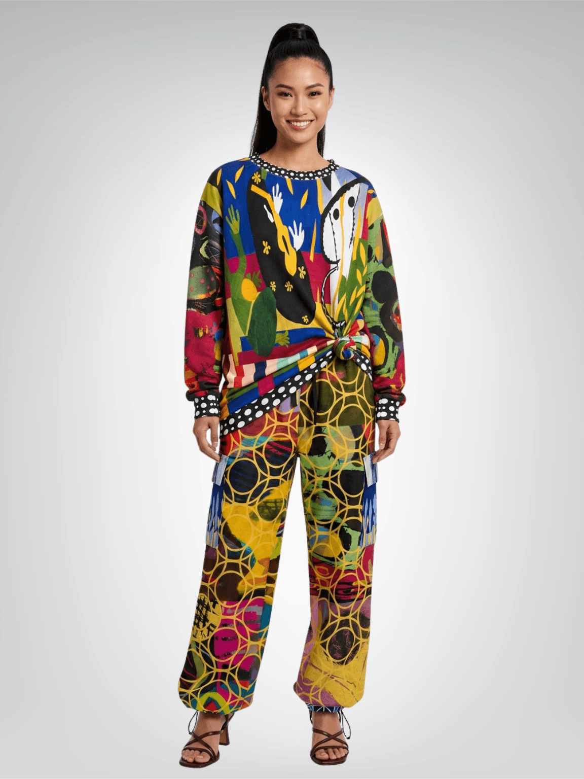 Reminiscent of a Life Colorblock Unisex Sweatshirt - Matisse (Gold Label)