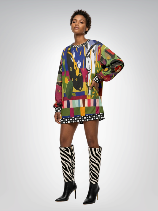 Reminiscent of a Life Colorblock Unisex Sweatshirt (Gold Label)