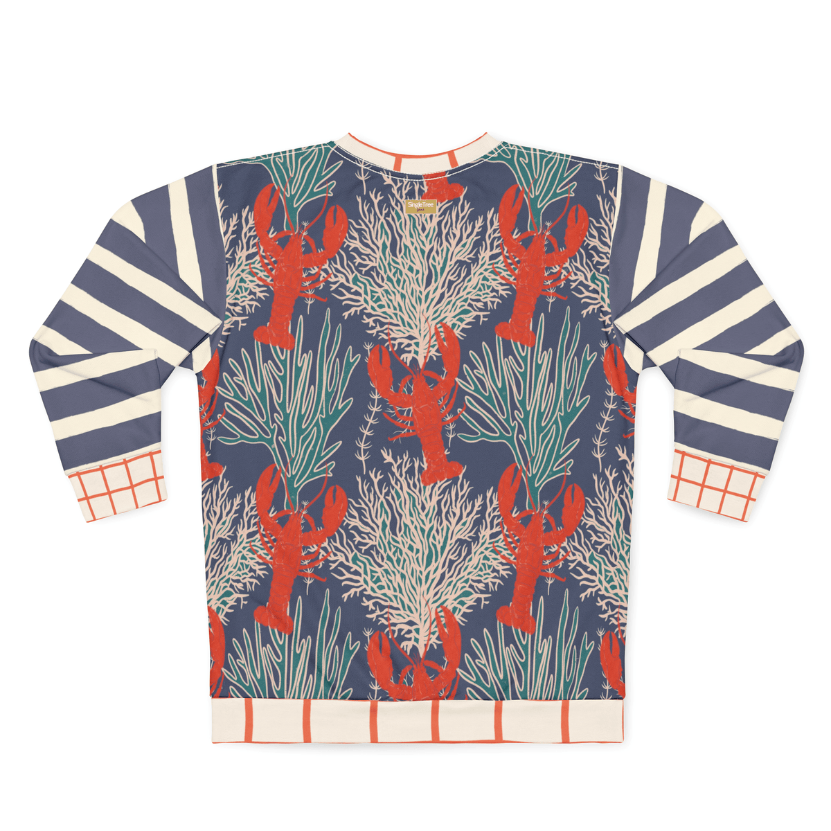 Rock Lobster Blue Oceanic Undersea Garden Unisex Sweatshirt (Gold Label)