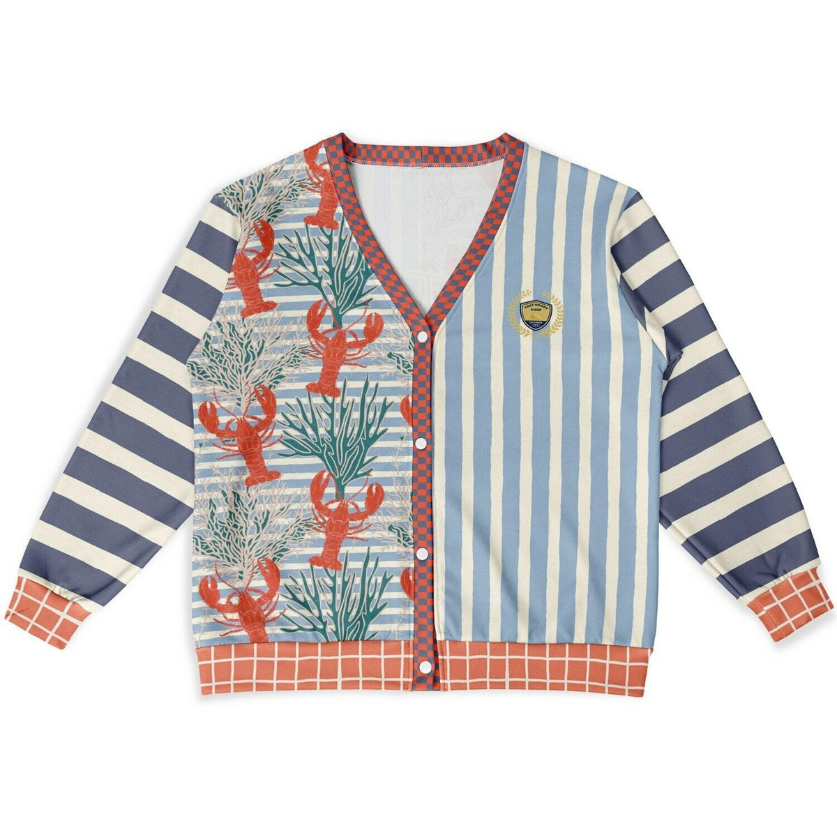 Rock Lobster Harbor Stripe Heavyweight Unisex Cardigan