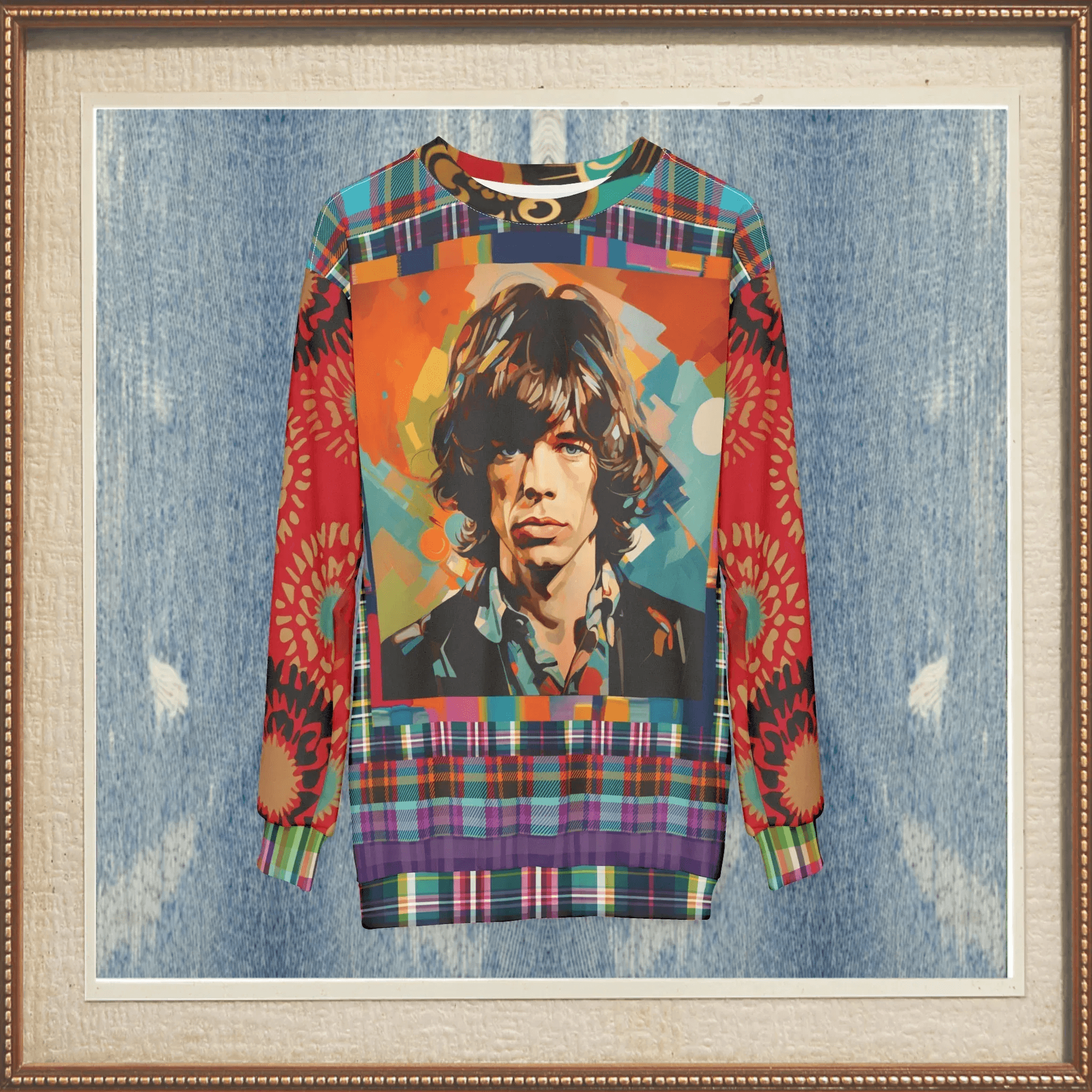 Rockstar of the Ages Pop Art Unisex Sweatshirt (Gold Label)