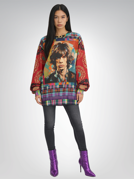 Rockstar of the Ages Pop Art Unisex Sweatshirt (Gold Label)