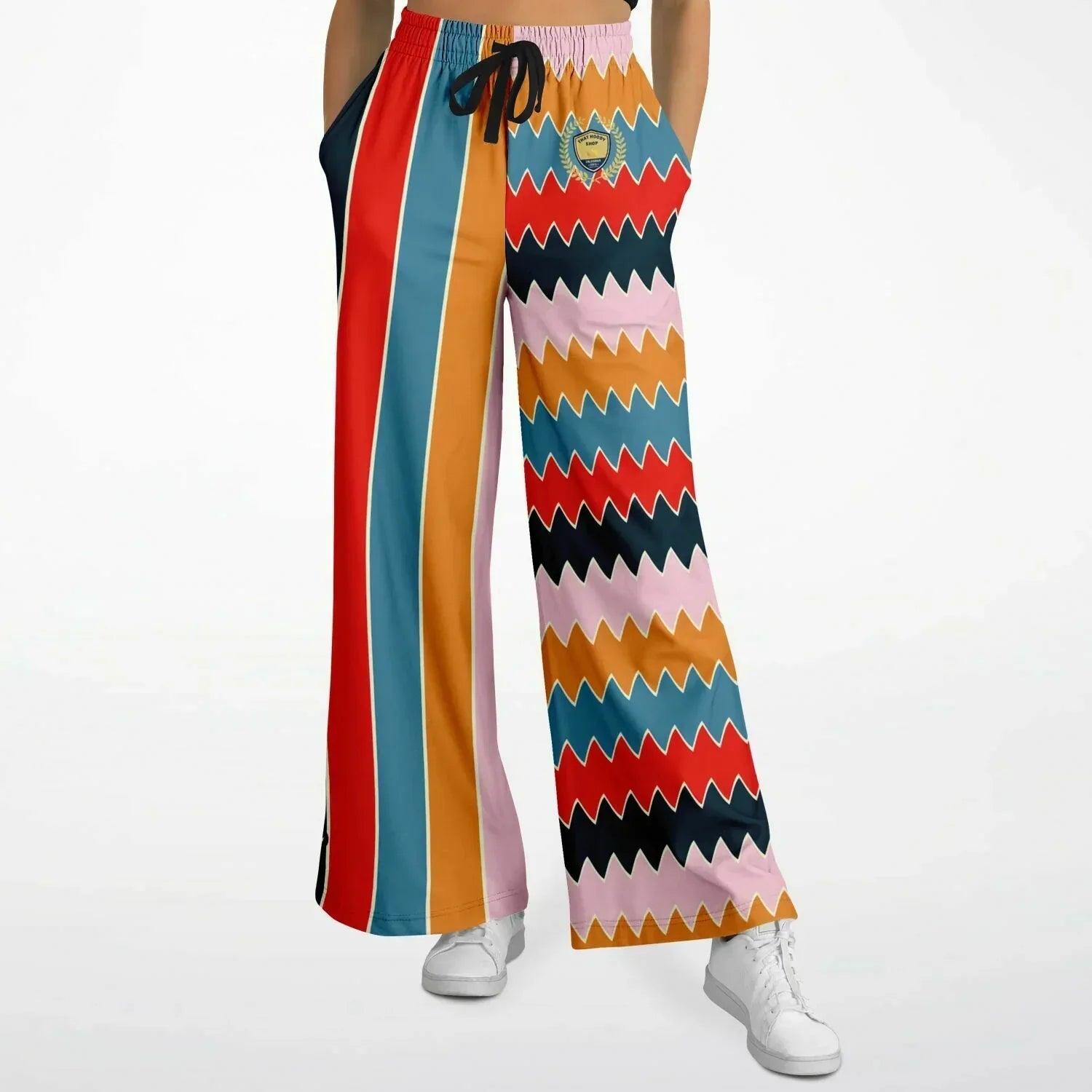 Ruby Morrison Rugby Stripe Eco-Poly Wide Leg Pants