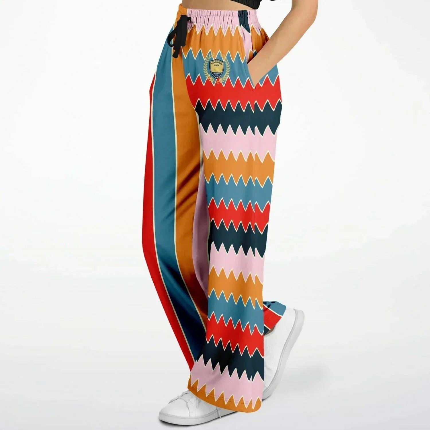 Ruby Morrison Rugby Stripe Eco-Poly Wide Leg Pants