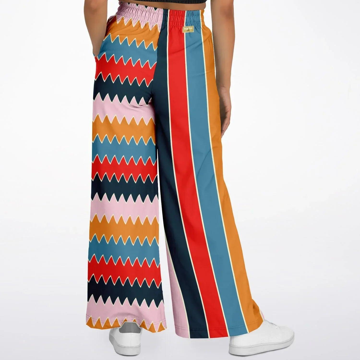 Ruby Morrison Rugby Stripe Eco-Poly Wide Leg Pants