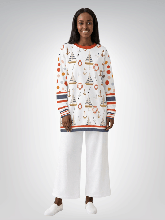 Sail Away Harbor Dots Unisex Sweatshirt (Gold Label)
