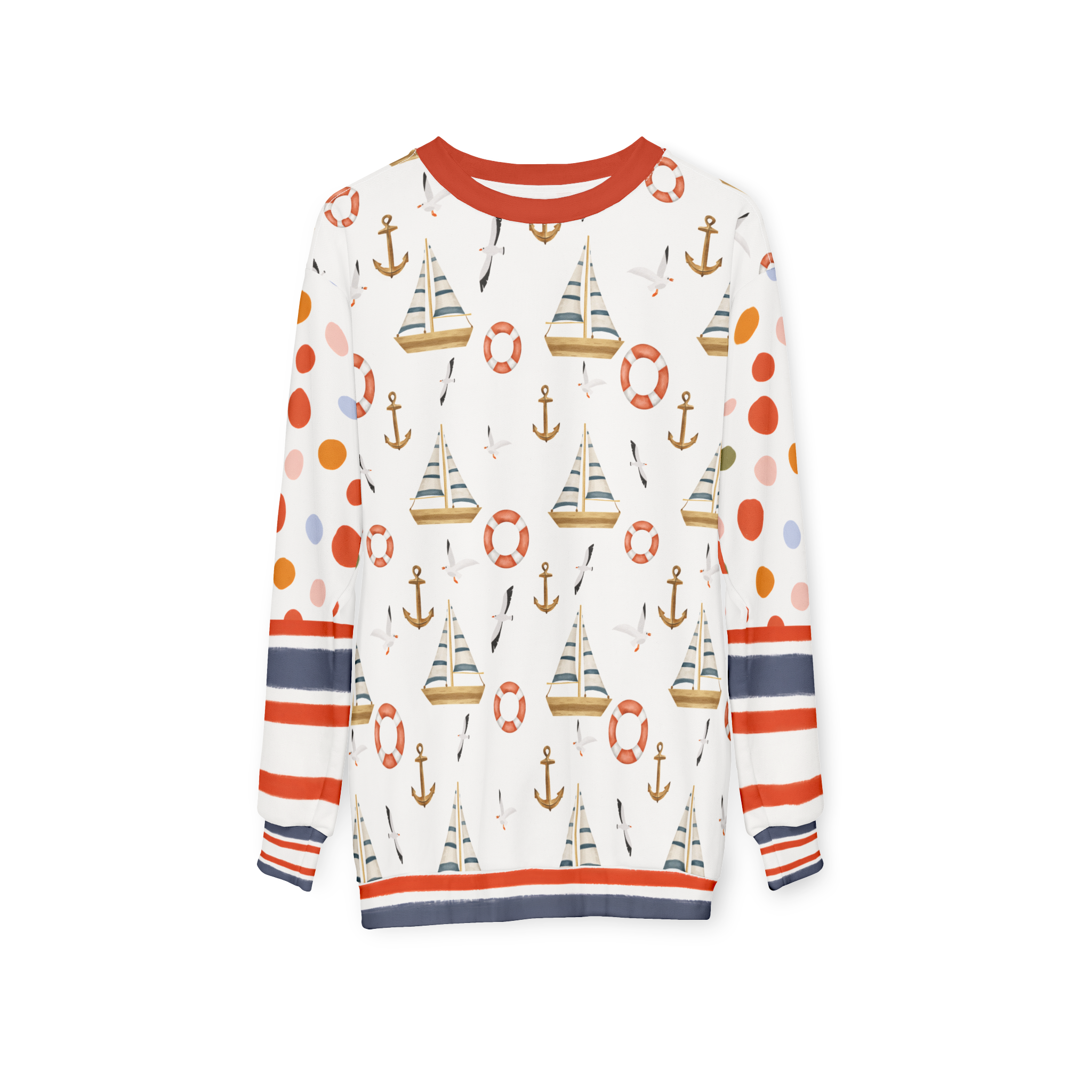 Sail Away Harbor Dots Unisex Sweatshirt (Gold Label)