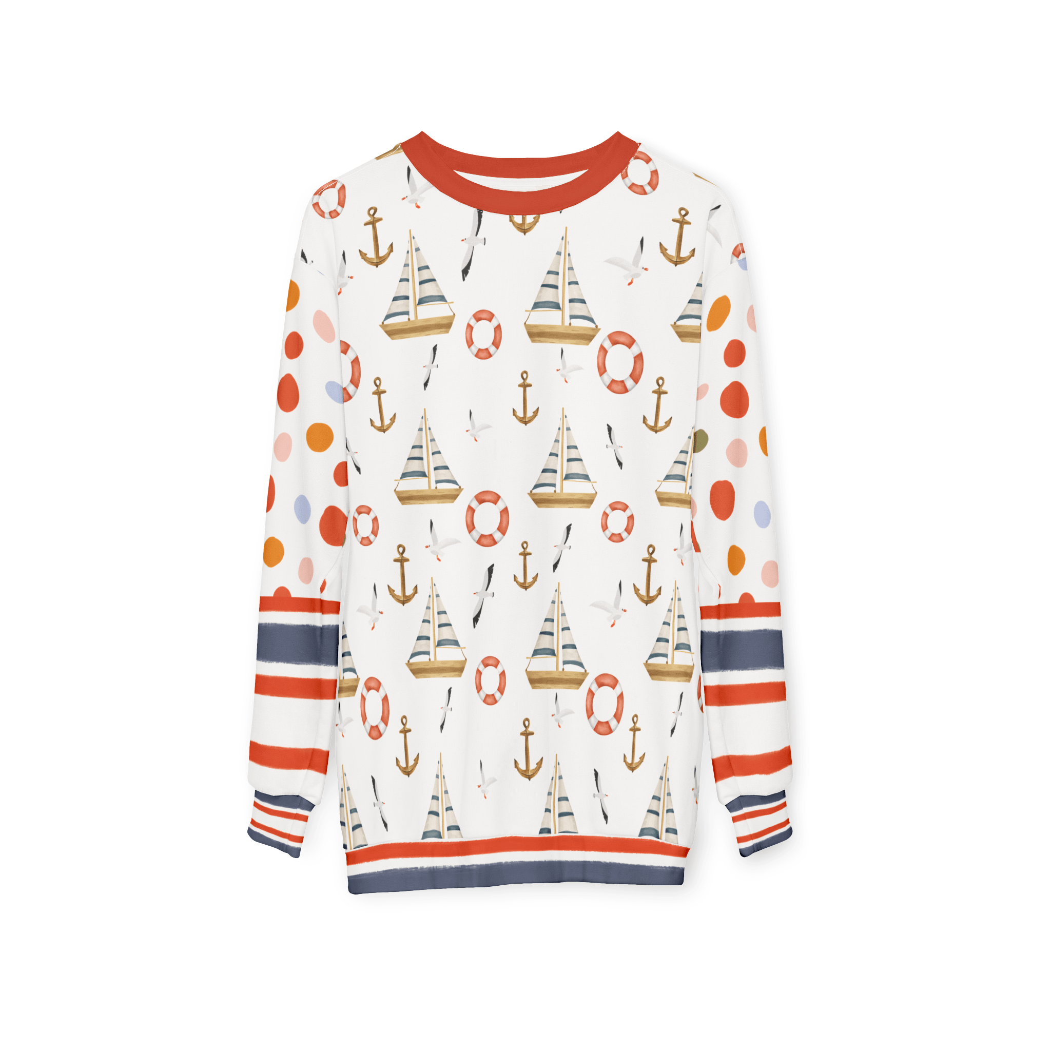 Sail Away Harbor Dots Unisex Sweatshirt (Gold Label)
