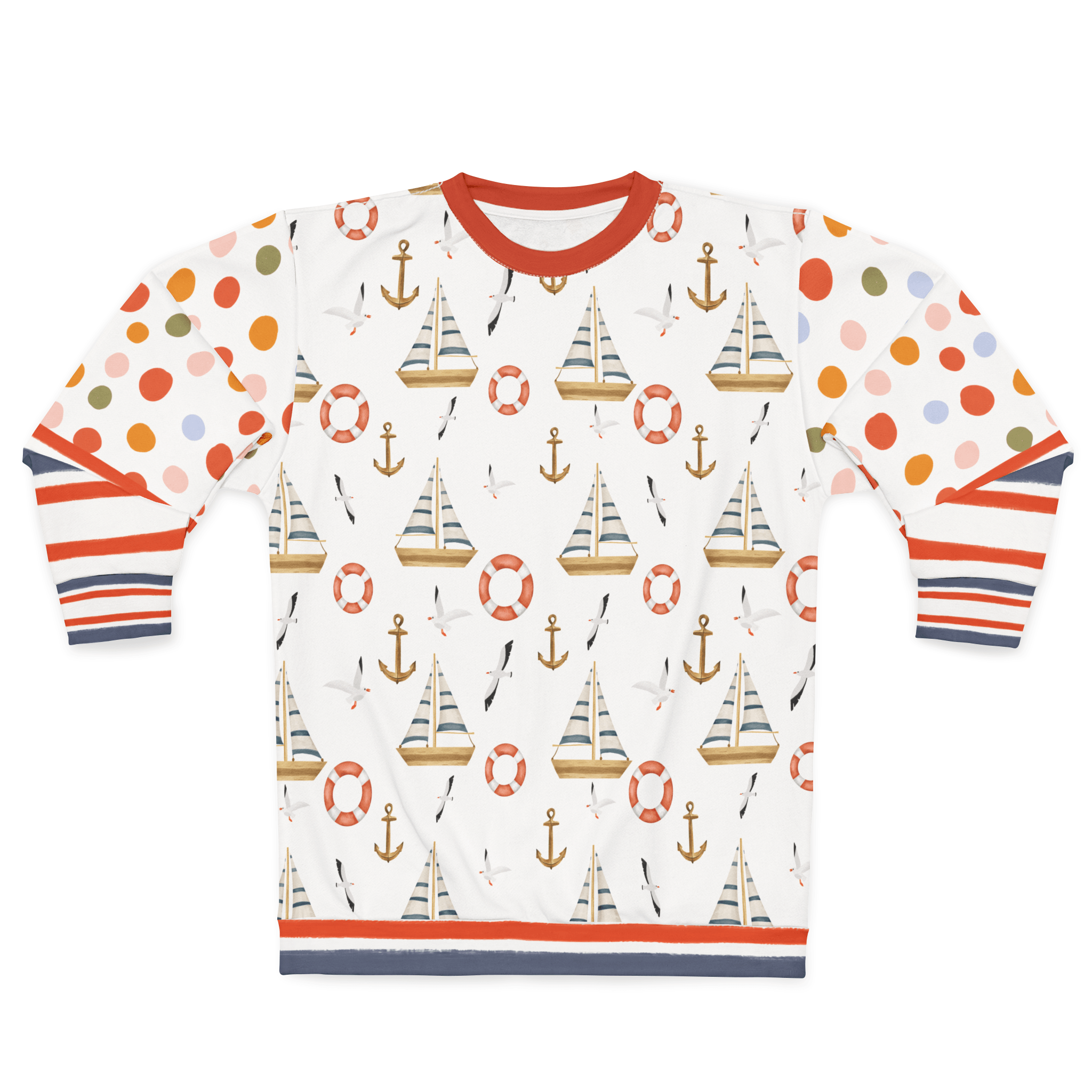 Sail Away Harbor Dots Unisex Sweatshirt (Gold Label)