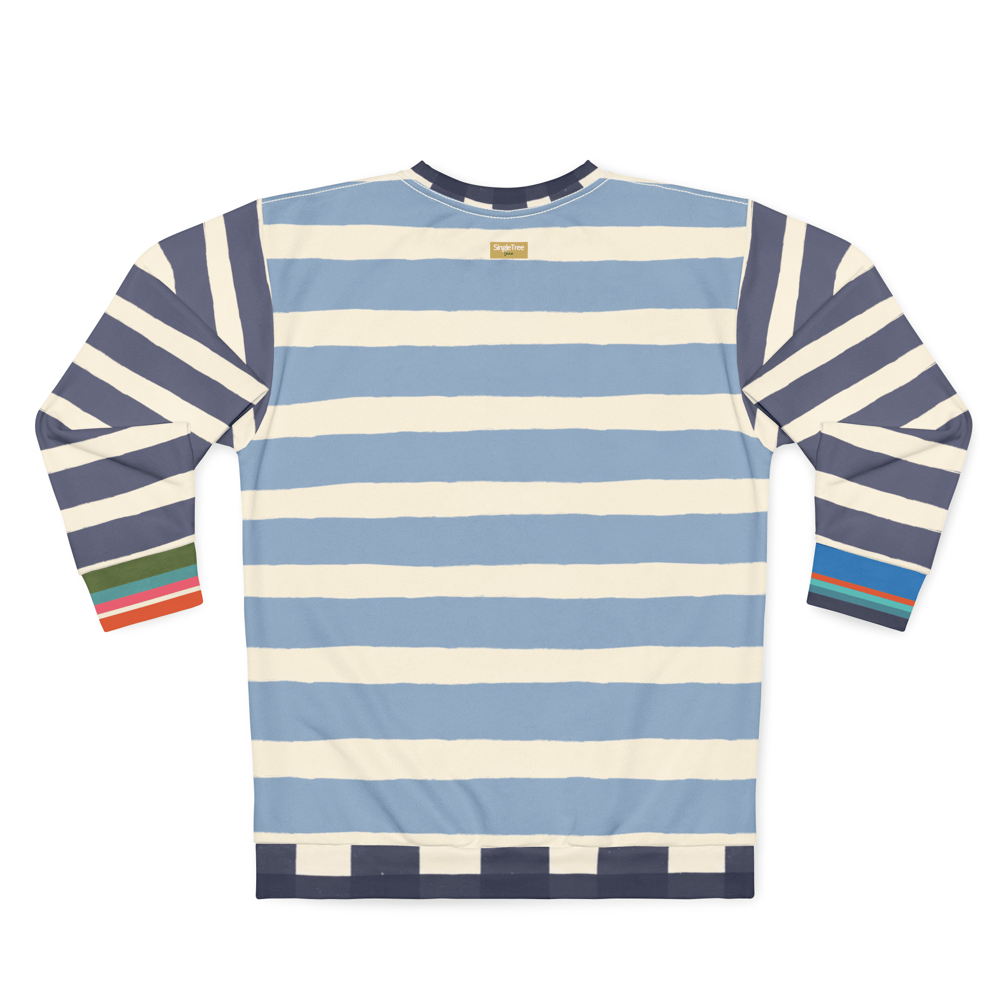 Sail Away Regatta Rugby Stripe Unisex Sweatshirt (Gold Label)