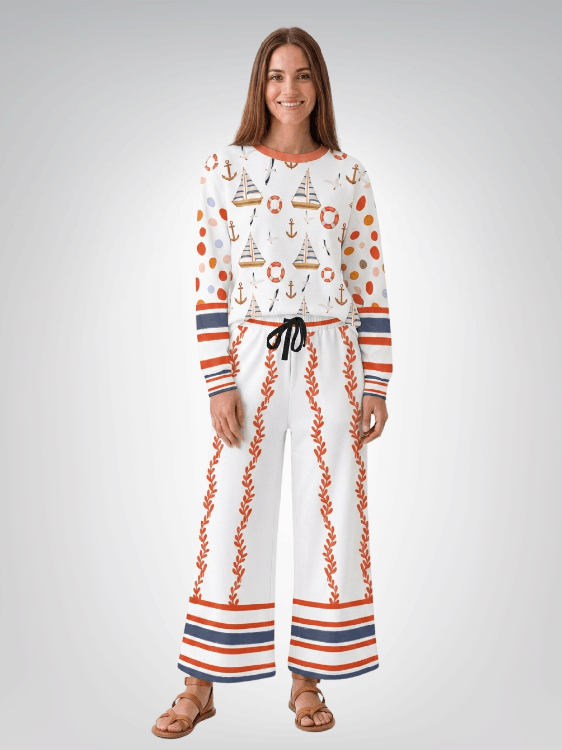 Sail Away Harbor Dots Unisex Sweatshirt (Gold Label)