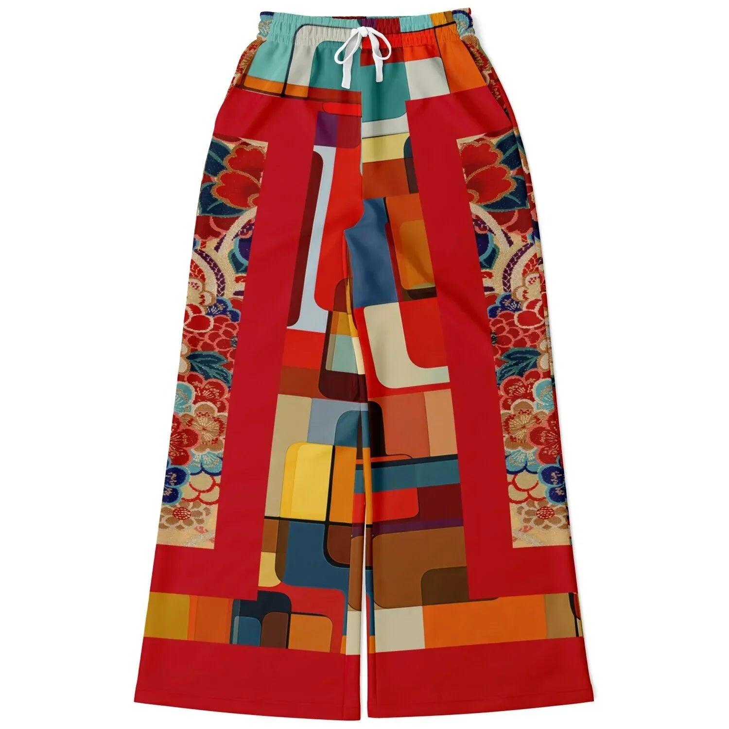 Madame Pirate of the Seven Seas Eco-Poly Wide Leg Pants